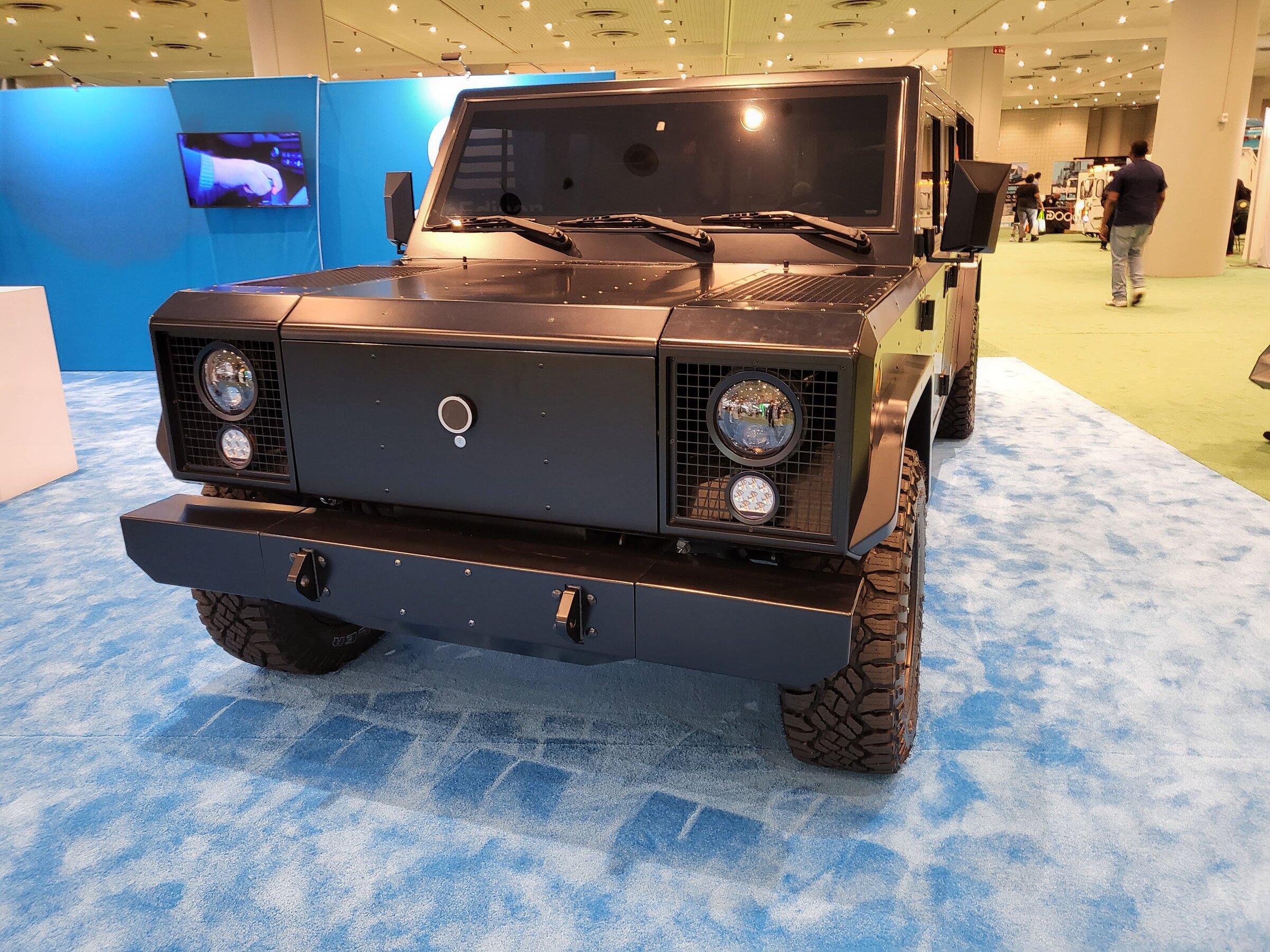 2027 Ram Dakota Pickup Strong Non-Tesla EV presence at the 2022 New York International Auto Show 20220415_183303