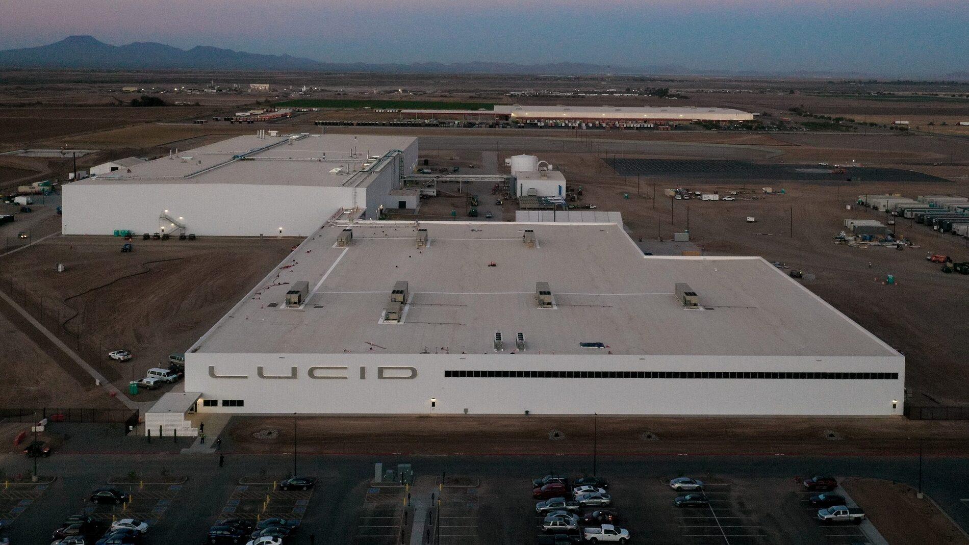 2027 Ram Dakota Pickup Lucid factory phase 1 complete Aerial_2