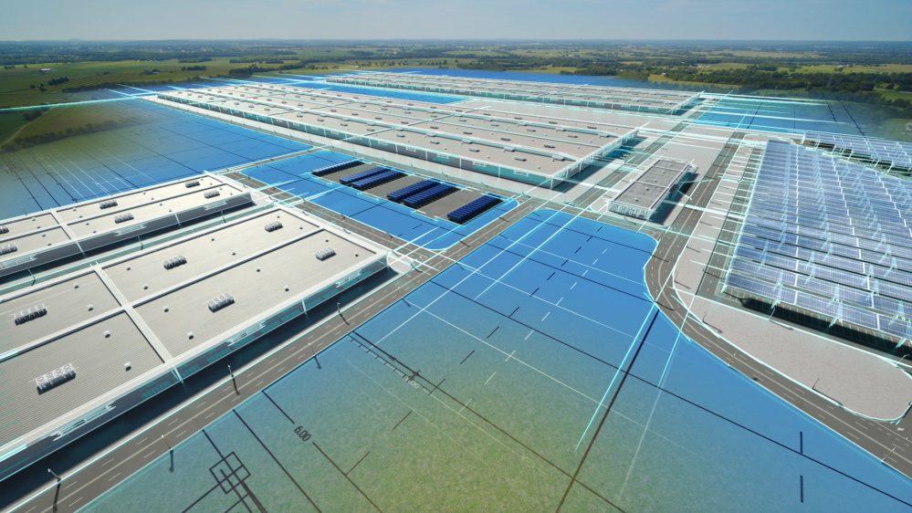 2027 Ram Dakota Pickup Ford announces giant new electric pickup truck factory plus three new battery gigafactories BlueOvalSK-Battery-Park_02