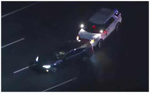 2027 Ram Dakota Pickup Stolen Tesla Model S Leads Police On Wild Pursuit CHP's PIT maneuver ends bizarre police chase involving possible stolen Tesla - YouTube 2021-1