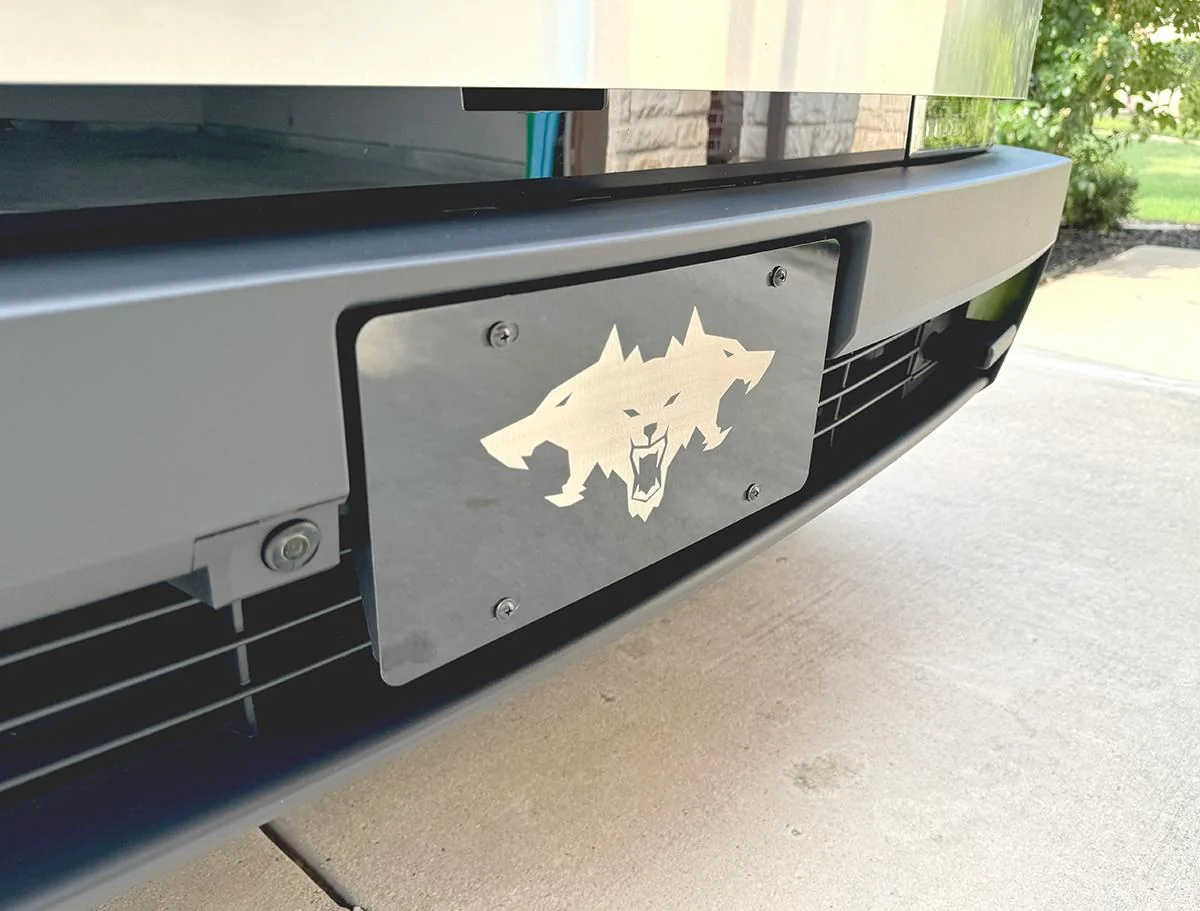 2027 Ram Dakota Pickup ? CYBERBEAST Cerberus Vanity License Plate club-vanity-cyberbeast-left
