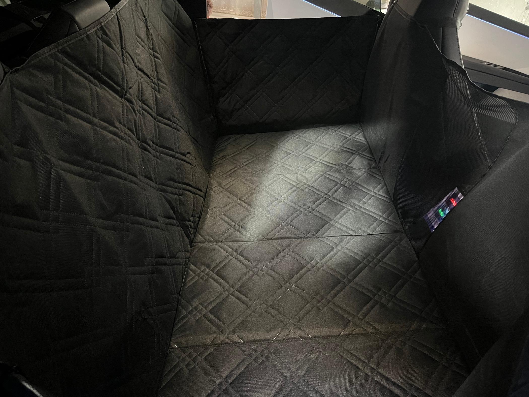 2027 Ram Dakota Pickup ELECFRESH | Product Testing | Cybertruck Backseat Pet Cover Solution IMG_1652