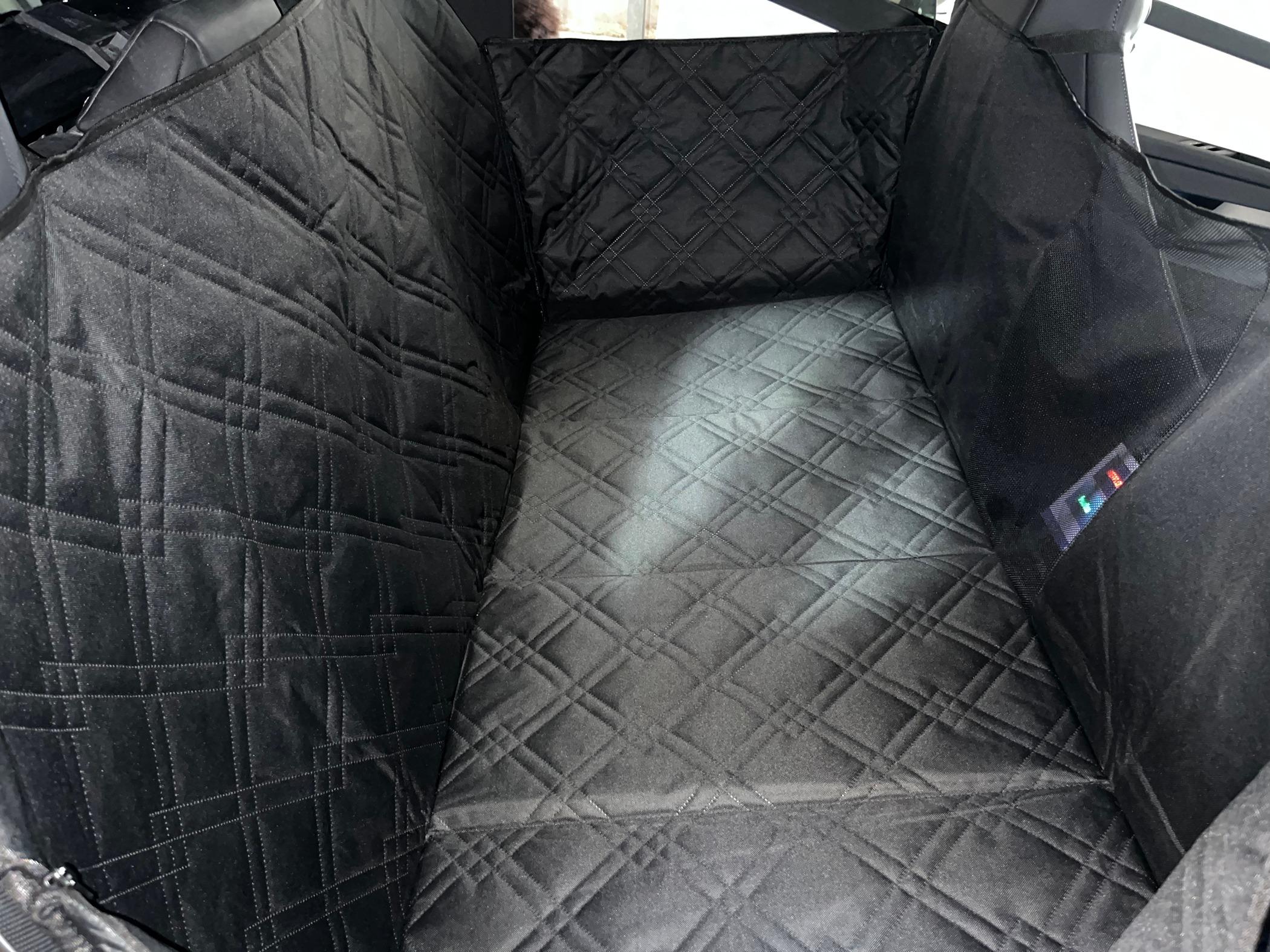 2027 Ram Dakota Pickup ELECFRESH | Product Testing | Cybertruck Backseat Pet Cover Solution IMG_1654