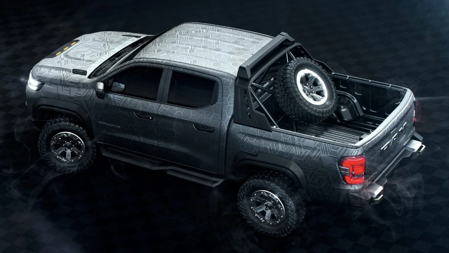 2027 Ram Dakota Pickup Ram Dakota Nightfall Concept revealed NovaRamDakotaNightfallConcept3-1536x864